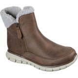 Skechers - Synergy Collab - Enkellaarsjes - Kastanje - Microleer - Natuurlijke Faux Sherpa