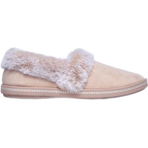 SKECHERS Cosy Campfire - Pantoffels - Beige - Suède - Vegan - Traagschuim Voetbed