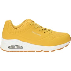 Skechers - UNO - Damessneakers - Geel - Synthetisch Durabuck
