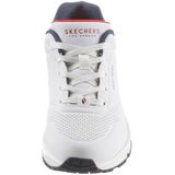 Skechers Uno Stand On Air dames Sneaker, wit-marine-rood, 39 EU