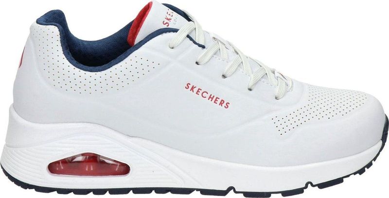 Skechers Uno - Stand on Air Wedgesneaker Freizeitschuh, Halbschuh, Schnürschuh mit feiner Perforation