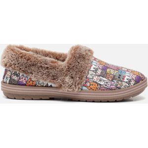 Skechers - Bobs Too Cozy - Pantoffels - Multicolor - Textiel - Fake Fur