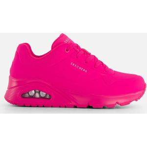 Skechers Uno - Night Shades dames Sneaker Trainers, Pink Hot Pink Durabuck Htpk, 38.5 EU