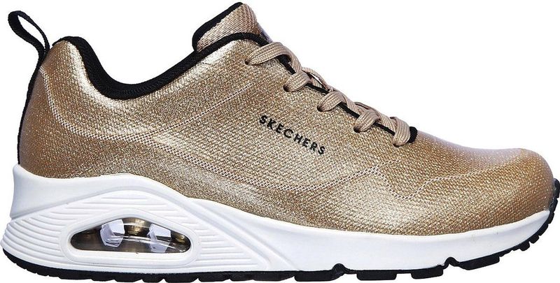 Skechers Uno Diamond Shatter Dames Sneakers Goud