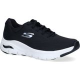 Skechers - Basa - Sneakers - Zwart - Mesh-breisel - Ademende stof