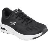 Skechers - Basa - Sneakers - Zwart - Mesh-breisel - Ademende stof