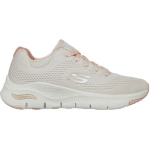 Skechers ARCH FIT BIG APPEAL dames Sneaker Low-Top Trainers, Natuurlijke gebreide mesh koraalversiering, 40 EU