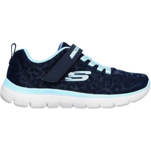 Skechers Summits Worth Wild Meisjes Sneakers - Blauw - Maat 27