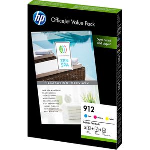 HP 912 Officejet Value pack (MHD Jan 23) kleur (6JR41AE) - Inktcartridge - Origineel