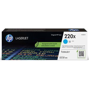 HP 220X Cyn LaserJet Toner Cartridge tonercartridge 1 stuk(s) Origineel