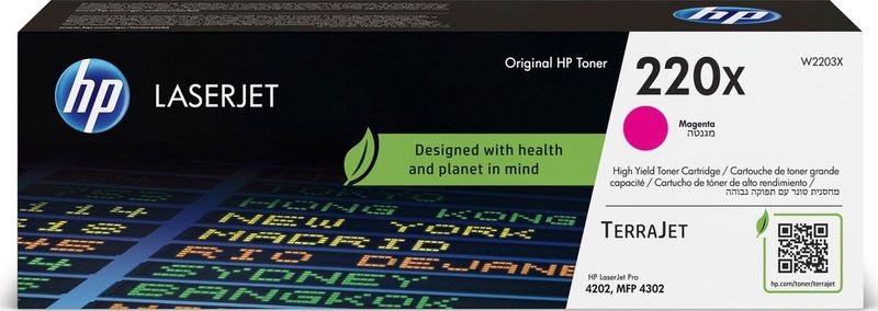 HP 220X (W2203X) toner magenta hoge capaciteit (origineel)