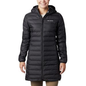 Columbia - LAKE DOWN LONG HOODED JACKET - Donsjas - Zwart