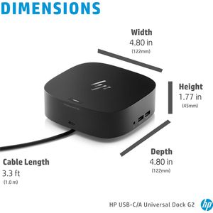 HP USB C/A universeel dock G2