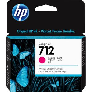 HP 712 29 ml inktcartridge voor DesignJet, magenta