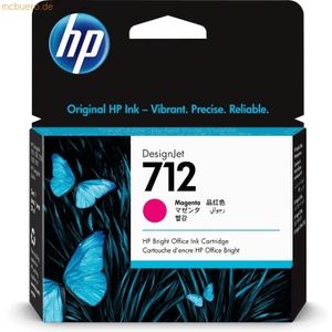 HP 712 29-ml Magenta DesignJet Ink Cartridge inktcartridge 1 stuk(s) Origineel Normaal rendement