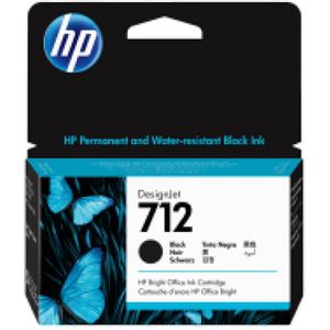 HP 712 (3ED71A) inktcartridge zwart hoge capaciteit (origineel)