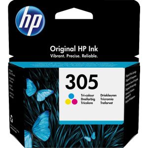 HP 305 (3YM60AE) originele kleurenprintercartridge voor HP DeskJet 2700, 2730, 4100, 4134 en 6020, 6022, 6030, 6032, 6420, 6422, 6430, 6432