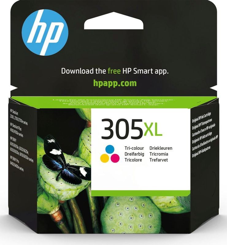 HP 305XL High Yield Tri color Original Ink Cartridge Drie kleuren