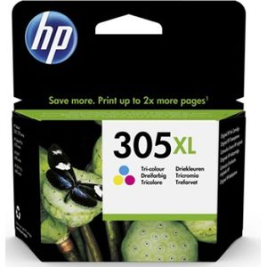 HP 305XL originele high-capacity drie-kleuren inktcartridge