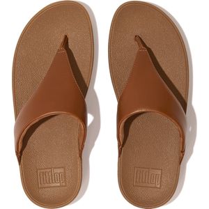 FitFlop Lulu Leren Toepost BRUIN