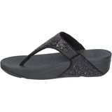 Fitflop Vrouwen Lulu Glitter Toe Post Flip-Flop, Zwart Glitter, 37.5 EU