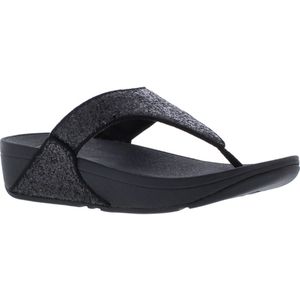 FitFlop Lulu Glitter Toe-Thongs Black Glitter-Schoenmaat 41