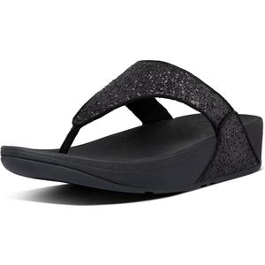 FitFlop - Lulu Glitter Toe-Thongs - Slipper - Zwart - PU