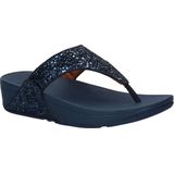 FITFLOP Vrouwen Lulu Glitter Toe Post Flip-Flop Middernacht Marine 37.5 EU
