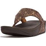 FitFlop Lulu Glitter Thongs slippers bruin - Maat 42