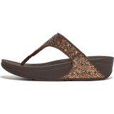 FitFlop Lulu Glitter Thongs slippers bruin - Maat 38