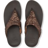 FitFlop Lulu Glitter Thongs slippers bruin - Maat 40