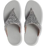 FitFlop - Lulu Shimmerfoil Toe-Thongs - Slippers - Silver - Polyester