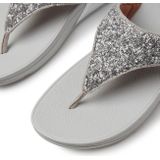 FitFlop - Lulu Shimmerfoil Toe-Thongs - Slippers - Silver - Polyester