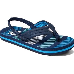 Reef little ahi teenslippers in de kleur marine.