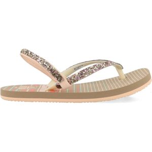 Reef - Little Stargazer Prints - Teenslippers - Beige - Goud - Roze - Synthetisch Materiaal - Rubber