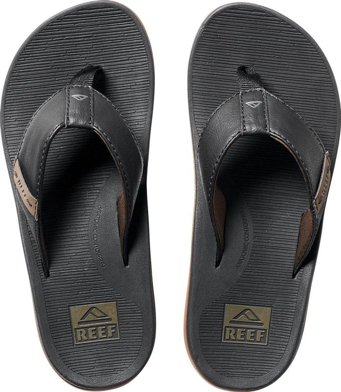Reef Santa Anablack Heren Slippers - Zwart