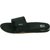 Reef Fanning Slideblack/Silver Heren Slippers - Zwart/Zilver - Maat 40