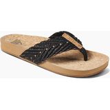 Reef Cushion Strand Dames Slippers - Zwart/Bruin - Maat 37,5