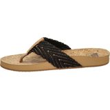 Reef Cushion Strand Dames Slippers - Zwart/Bruin - Maat 37,5
