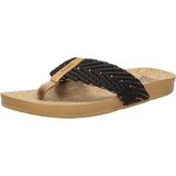 Reef Cushion Strand Dames Slippers - Zwart/Bruin - Maat 37,5