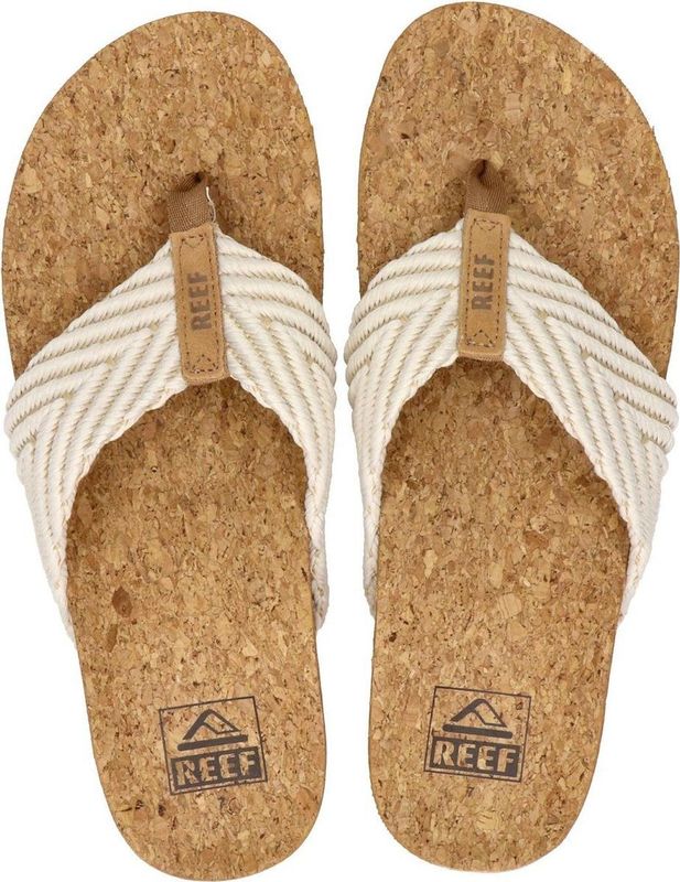 Reef Cushion Breezecloud Dames Slippers - Cognac Wit