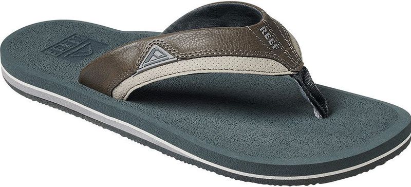 Reef - Cushion Dawn - Badslippers - Grijs - Imitatieleren Band - EVA Voetbed