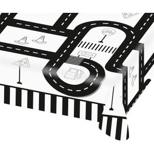 Amscan On the Road papieren tafelkleed 1,2 m x 1,8 m