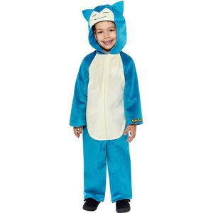 RIETHMULLER - Snorlax - Kinderkostuum - Blauw - Officiële Pokémon Licentie