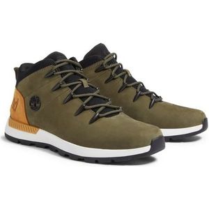 Timberland, Schoenen, Heren, Groen, 44 EU, Mid-top Sprint Trekker Sneakers