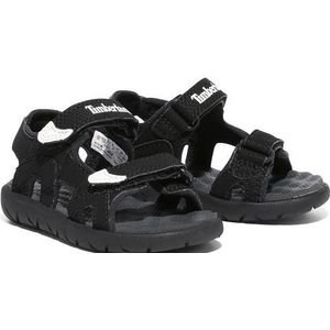 Timberland - Perkins Row 2 Strap - Kindersandalen - Zwart - Synthetisch Leer en Textiel