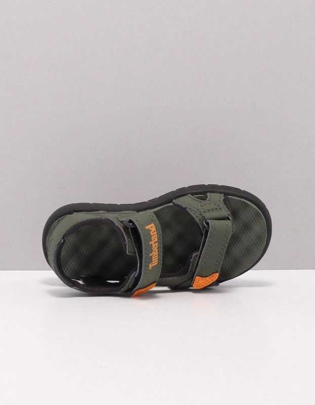Timberland - Perkins Row 2-Strap - Sandaal - Dark Green w Orange - Synthetisch