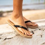 Reef Cushion Sands Dames Slippers - Zwart Bruin