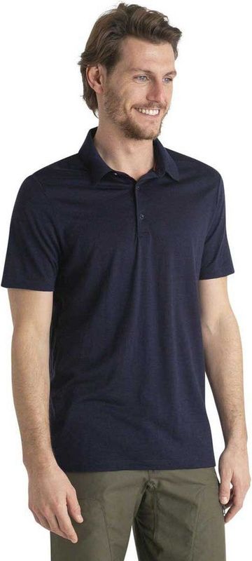 Icebreaker Merino 150 Tech Lite Iii Korte Mouw Poloshirt Blauw XS Man