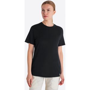 Icebreaker Womens Merino 150 Tech Lite III S/S Relaxed Merinoshirt (Dames |zwart)